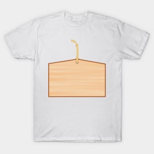 Japanese Ema prayer plaque - blank T-Shirt